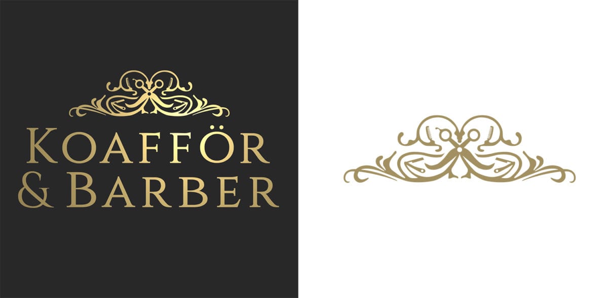 Koafför & Barber logga