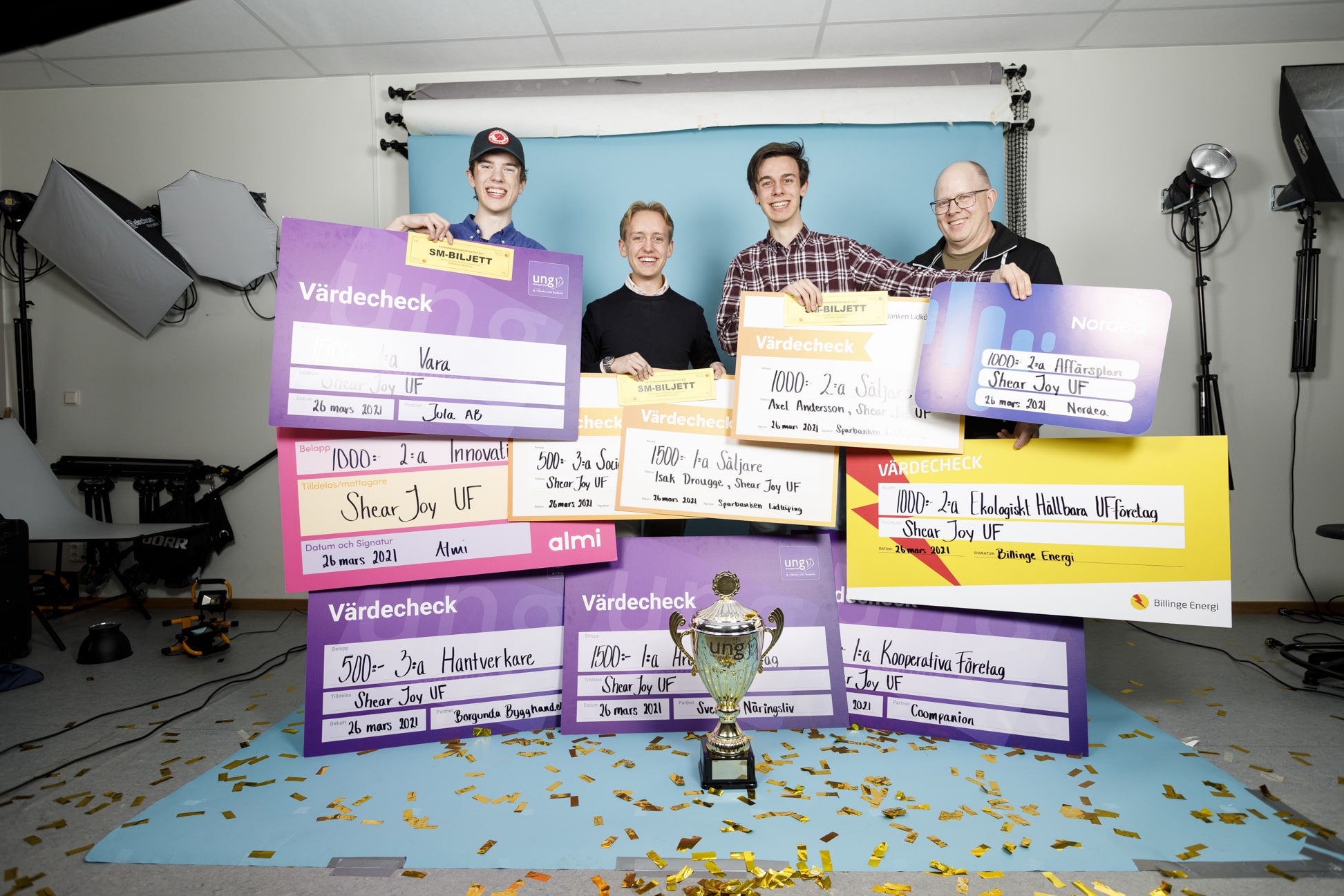 Ung Företagsamhet Reklambilder i studion